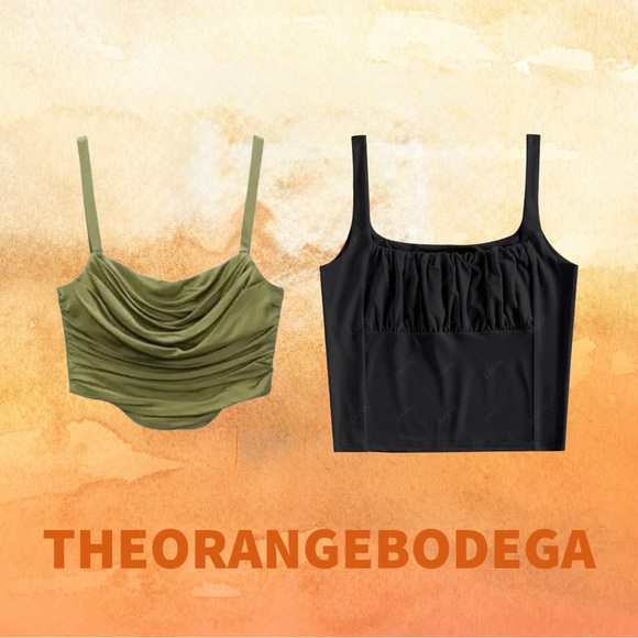 Zara Corset Green Top M
Zaful Black Ruched Crop Tops M - Picture 1 of 10